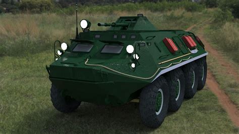 BTR-60 high-poly 3D model | CGTrader