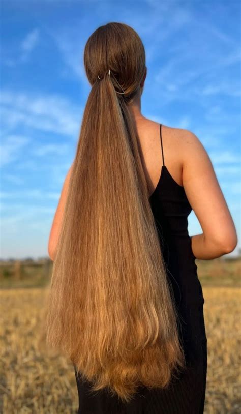 pin em long hair ponytail