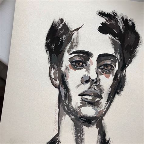 Рисунок арт парень краски | Photo art, Art, Male sketch