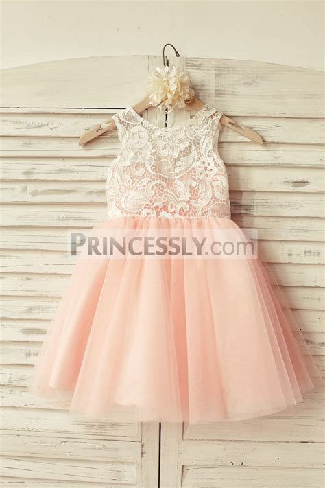 Light Pink Lace Flower Girl Dresses at Dan Samples blog