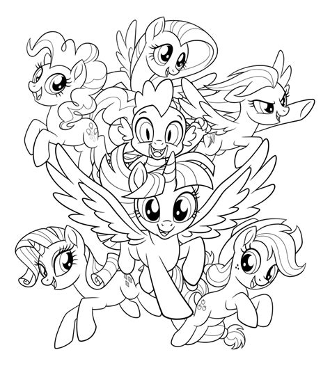 Раскраска - My Little Pony в кино - My Little Pony в кино | MirChild