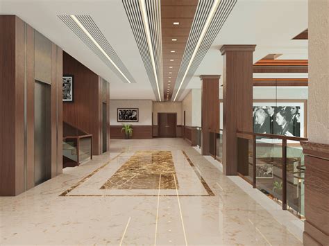 Office Lobby Design on Behance