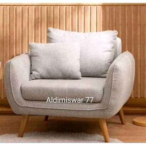 jual sofa satu seater minimalis shopee indonesia