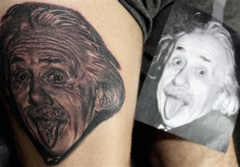 Albert Einstein Portrait — Lighthouse Tattoo