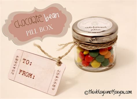chocolate bean pillbox diy  blog