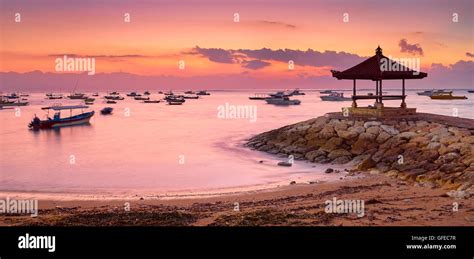 Sanur Beach at sunrise, Bali, Indonesia Stock Photo - Alamy