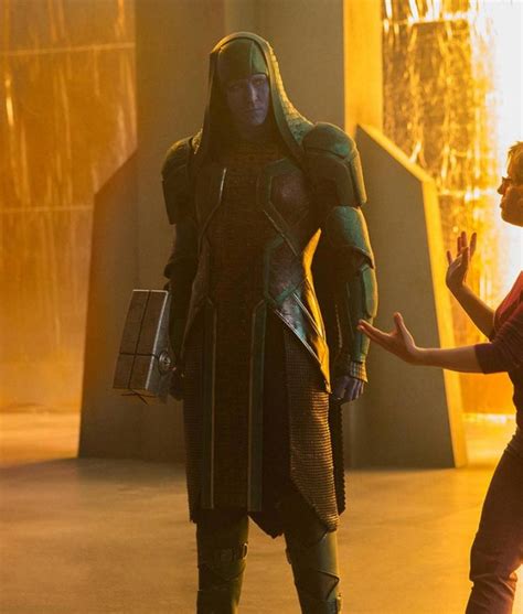 Captain Marvel Ronan The Accuser Leather Trench Coat