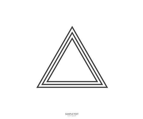 Triangle line vector. Geometric shape. Logo sign 3069433 Vector Art at ...