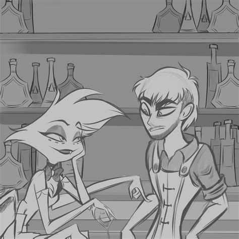 Angel Dust Flirting With Tristan by franciscoa51 on DeviantArt