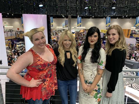 Lindsey Jones, Kara Eberle, Arryn Zech and Barbara Dunkelman at SDCC