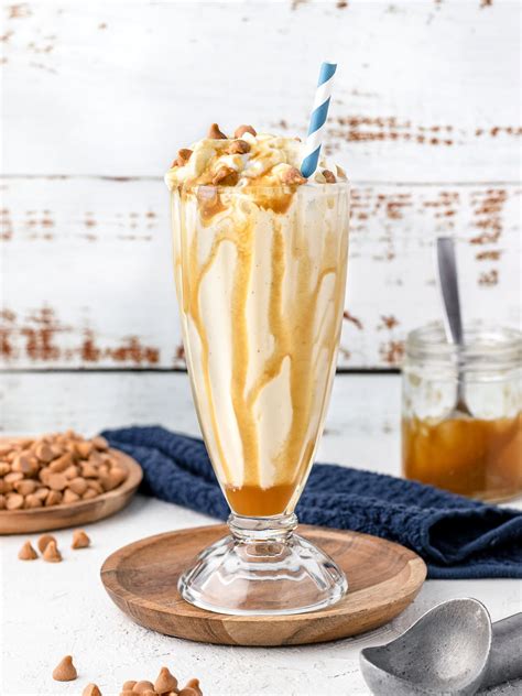 Butterscotch Milkshake with Homemade Sauce - Entirely Elizabeth