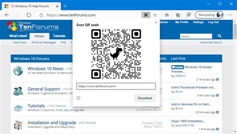 How to Generate QR Code for Page URL in Microsoft Edge Chromium | Tutorials