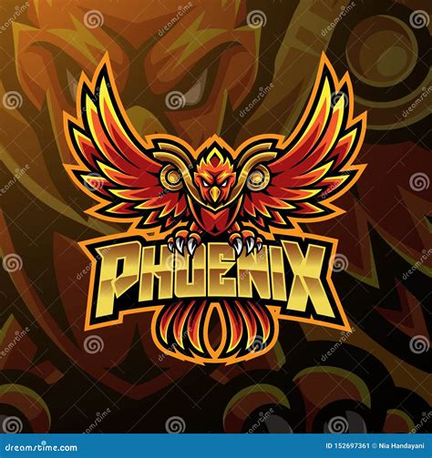 Phoenix Sport Mascot Logo Design Stock Vector - Illustration of fenix ...