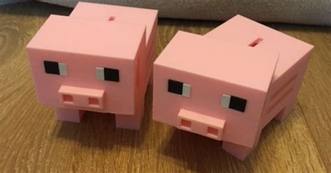 piggy bank minecraft by awelshman | Download free STL model | Printables.com