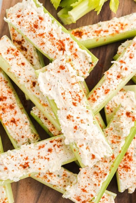 Cream Cheese Stuffed Celery - Princess Pinky Girl