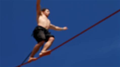 Tightrope Walking On a High Stock Footage Video (100% Royalty-free) 16372600 | Shutterstock