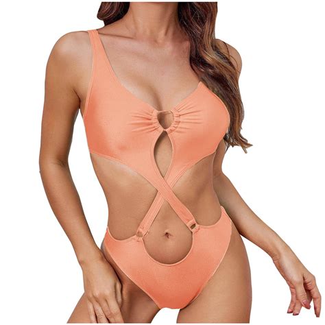 UTSJKR Monikini Swimsuit for Women Cut Out Swimwear Sexy Bathing Suit