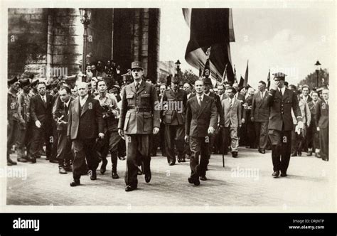 The liberation of Paris. Charles de Gaulle Stock Photo - Alamy