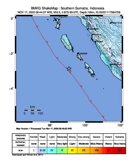 Gempa Bumi Bermagnitud 6.3 Skala Richter Gegar Padang, Jakarta