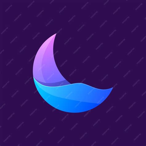 Premium Vector | Colorful crescent moon vector design