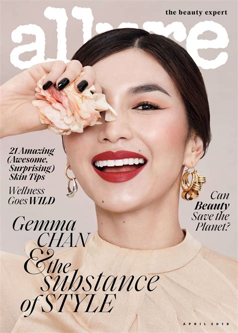 GEMMA CHAN for Allure Magazine, April 2019 – HawtCelebs