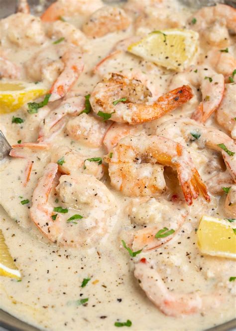 Creamy Garlic Shrimp - The flavours of kitchen