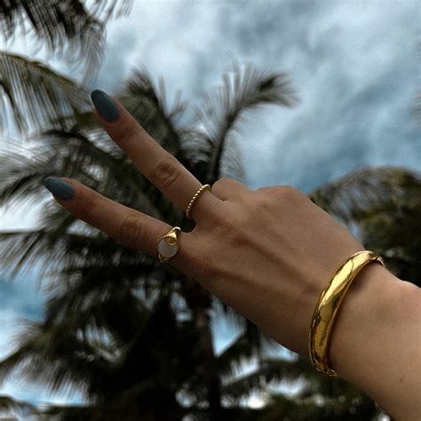 14k Gold Bubble Ring Minimalist Bubble Ring Gold Plated - Etsy