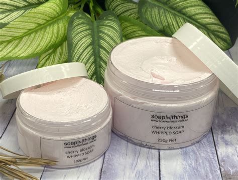 cherry blossom whipped soap soapnthings