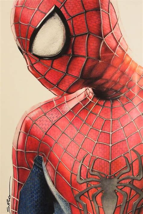 spiderman pencil sketch