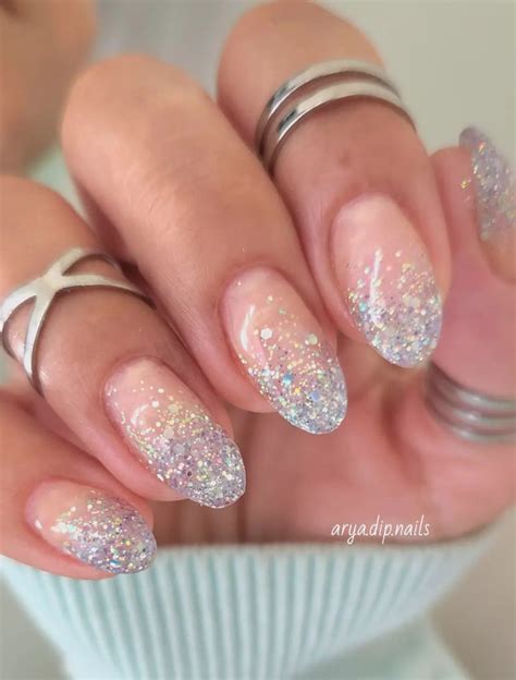 Nail Ideas With Silver Glitter at Gail Odom blog