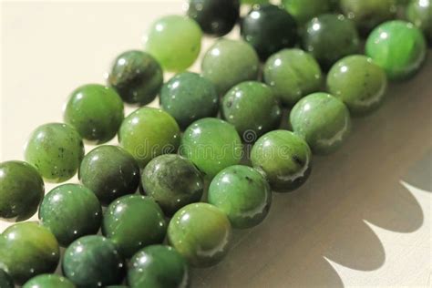 natural green jade nephrite mineral stones beads green  grassy