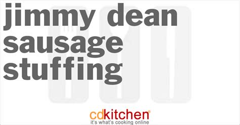 Jimmy Dean Sausage Stuffing Recipe | CDKitchen.com