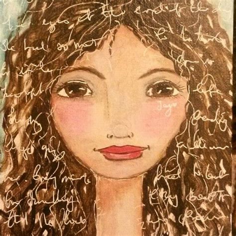 " joy " | Face art, Mixed media journal cover, Painting people