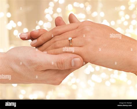 engagement golden ring  res stock photography  images alamy
