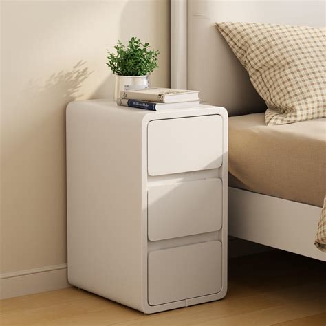 amazoncom kaslandi narrow nightstand narrow bedside table