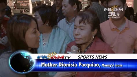 pacquiao  mayweather weigh  interview  mother