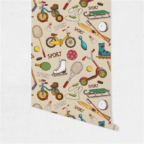 Custom Vintage Sports Wallpaper & Surface Covering | YouCustomizeIt