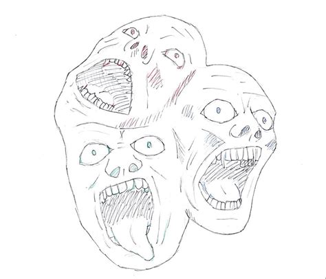 Screaming Face Drawing at GetDrawings | Free download