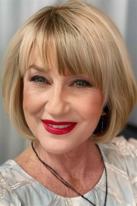 35 Older Women Who Show How to Pull Off Bangs in 2024 - Kappers Magazine