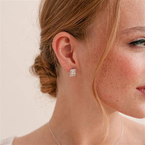 Art deco crystal necklace and earrings bridal jewellery set | Ivory and