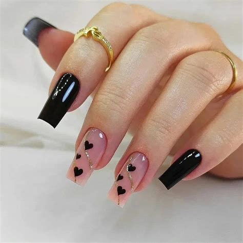 Unha Em Gel Preto E Rosa - Decoração de unha em gel: um guia completo para Iniciantes com ideias ...