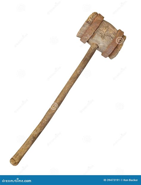 sledge hammer  rust  white background tool isolated royalty