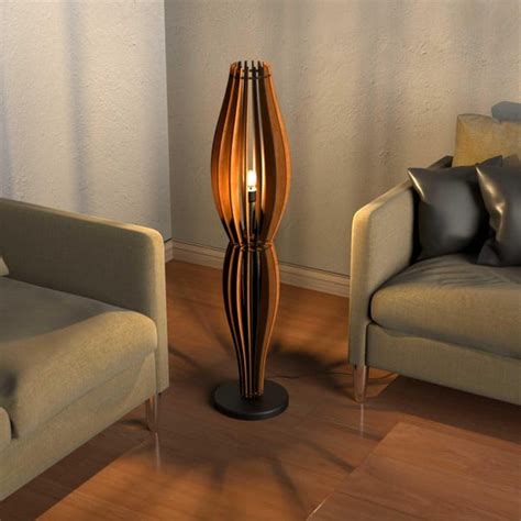 Wooden Floor Lamp - Etsy