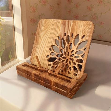 Wooden Book Stand - Etsy