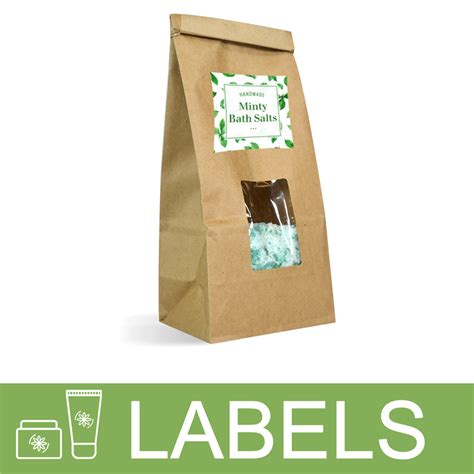 Minty Bath Salts Label - Crafter's Choice