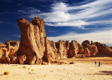 Deserto Do Sahara, Tassili N'Ajjer, Argélia Imagem de Stock - Imagem de ...