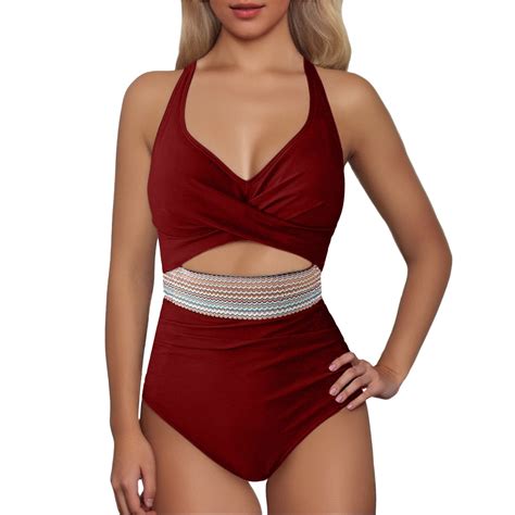 EHRWE One Piece Swimsuit Women 2025 Women Tankini Swimsuit 1 Piece