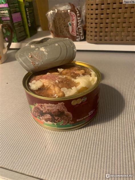 Консервы мясные ОВА говядина тушеная, высший сорт - «Отличная тушенка ...