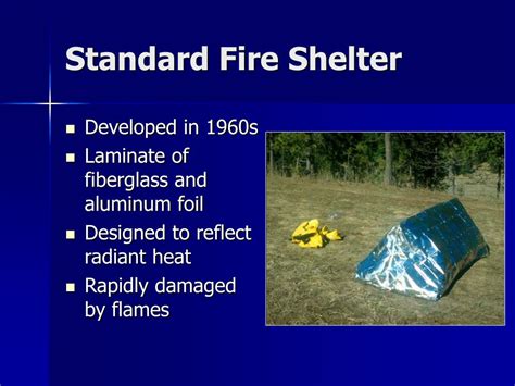 PPT - Development and Implementation of an Improved Fire Shelter for ...