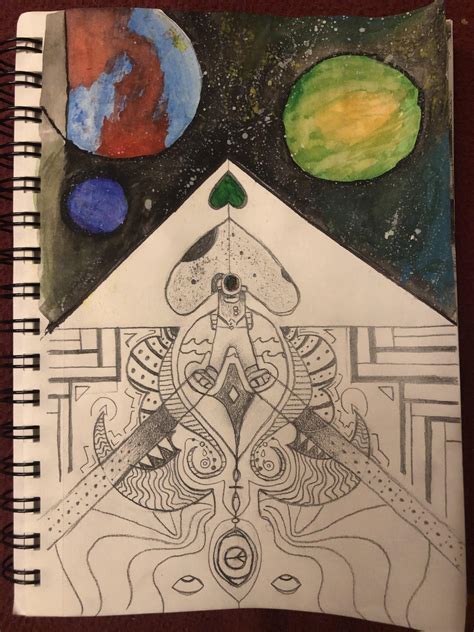 Some art I made the day after tripping : r/LSD